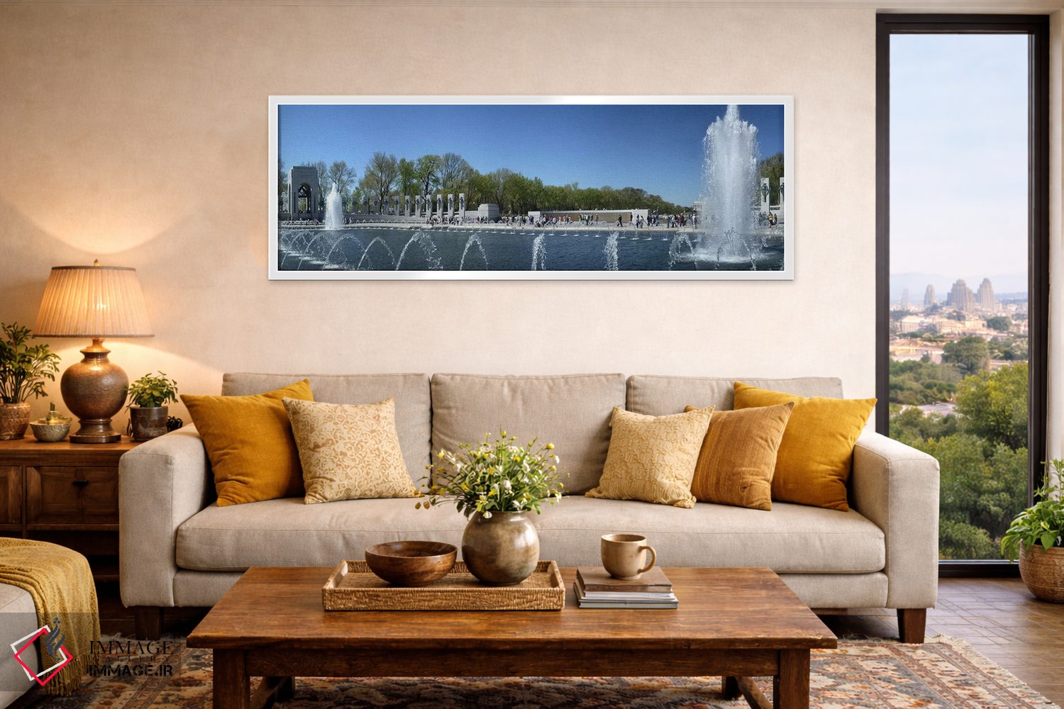 تابلو دکوراتیو National World War II Memorial, Washington DC, USA,فوار… اثر پانورامیک ایمجز - D4W