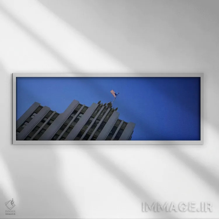 تابلو دکوراتیو Downtown San Jose, San Jose, Silicon Valley, Santa Clar… اثر پانورامیک ایمجز - نمای قابدار سفید