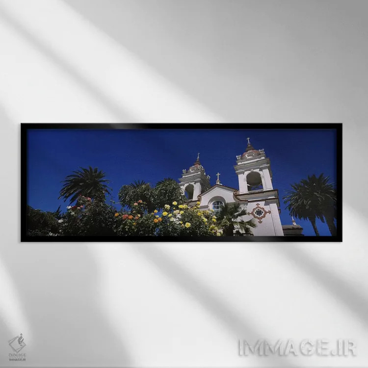 تابلو دکوراتیو Portuguese Cathedral, San Jose, Silicon Valley, Santa C… اثر پانورامیک ایمجز - نمای قابدار مشکی