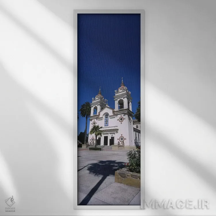 تابلو دکوراتیو Portuguese Cathedral, San Jose, Silicon Valley, Santa C… اثر پانورامیک ایمجز - نمای قابدار سفید