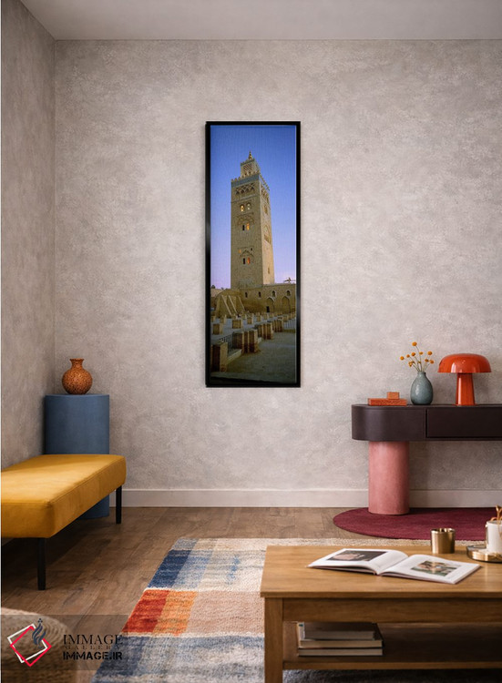 تابلو دکوراتیو Koutoubia Mosque, Marrakech, Morocco,نمای پایین از منار… اثر پانورامیک ایمجز - D3B