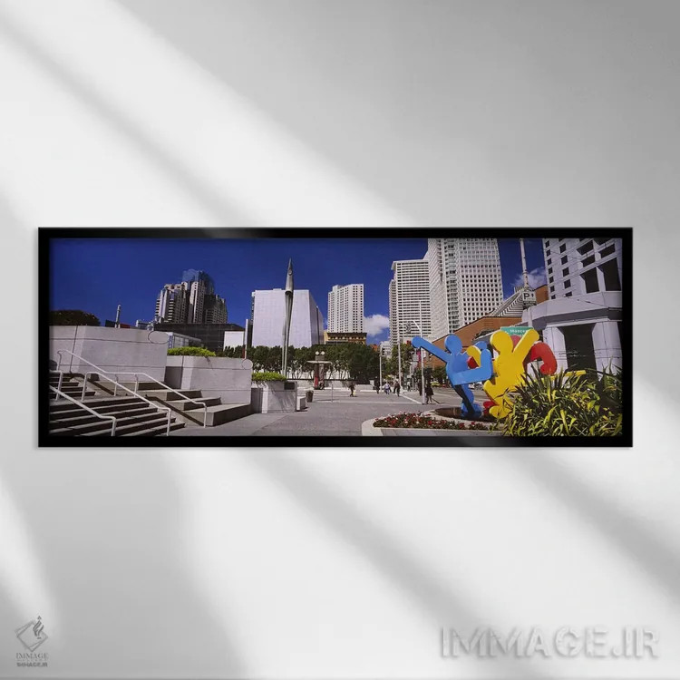 تابلو دکوراتیو Moscone Center, South of Market, San Francisco, Califor… اثر پانورامیک ایمجز - نمای قابدار مشکی