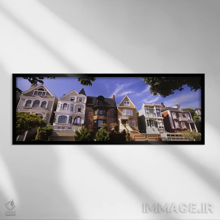 تابلو دکوراتیو Presidio Heights, San Francisco, California, USA,نمای پ… اثر پانورامیک ایمجز - نمای قابدار مشکی