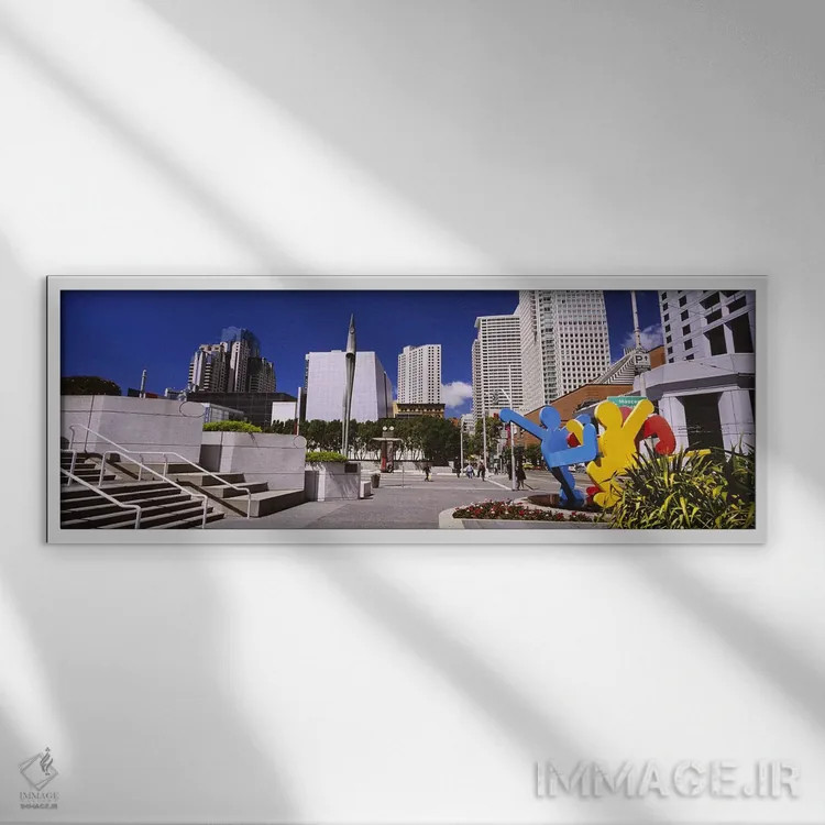تابلو دکوراتیو Moscone Center, South of Market, San Francisco, Califor… اثر پانورامیک ایمجز - نمای قابدار سفید