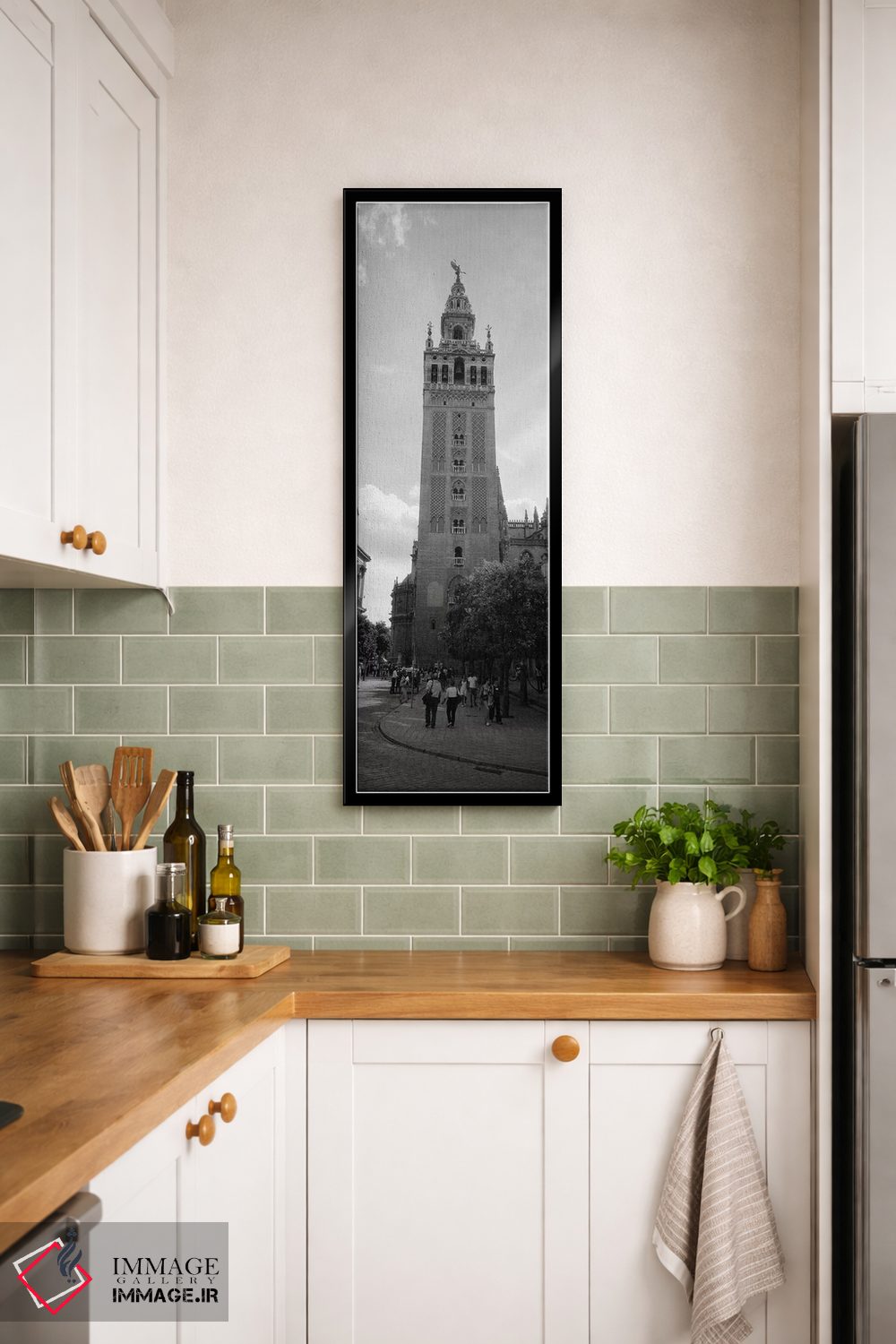 تابلو دکوراتیو La Giralda, Seville Cathedral, Seville, Seville Provinc… اثر پانورامیک ایمجز - D4B