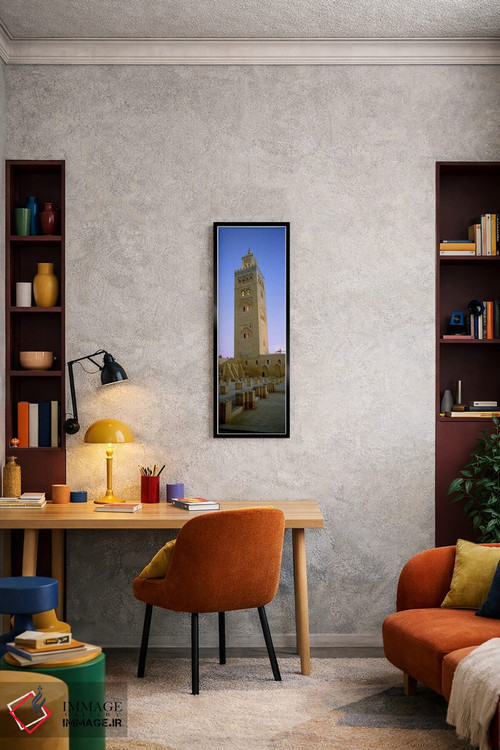 تابلو دکوراتیو Koutoubia Mosque, Marrakech, Morocco,نمای پایین از منار… اثر پانورامیک ایمجز - D4B