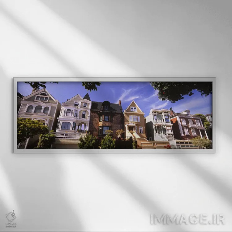 تابلو دکوراتیو Presidio Heights, San Francisco, California, USA,نمای پ… اثر پانورامیک ایمجز - نمای قابدار سفید