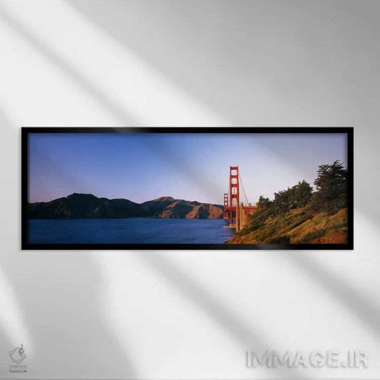 تابلو دکوراتیو Golden Gate Bridge, San Francisco, California, USA #3,پ… اثر پانورامیک ایمجز - نمای قابدار مشکی