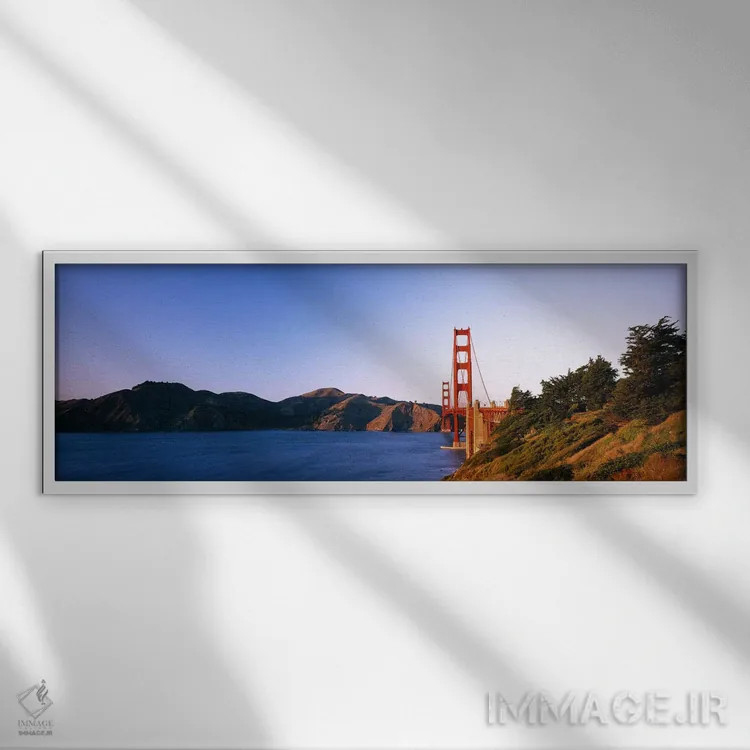 تابلو دکوراتیو Golden Gate Bridge, San Francisco, California, USA #3,پ… اثر پانورامیک ایمجز - نمای قابدار سفید