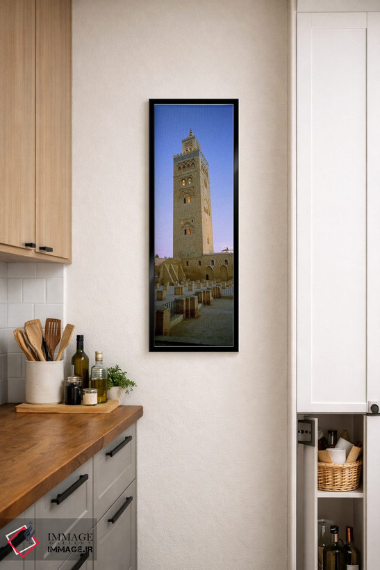 تابلو دکوراتیو Koutoubia Mosque, Marrakech, Morocco,نمای پایین از منار… اثر پانورامیک ایمجز - D5B