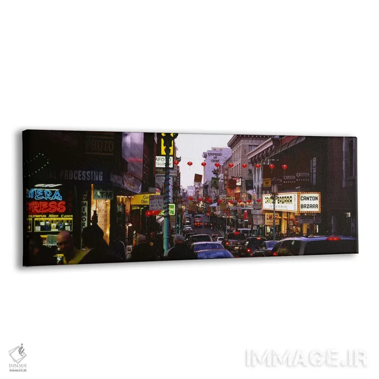 تابلو دکوراتیو Grant Avenue, Chinatown, San Francisco, California, USA… اثر پانورامیک ایمجز - نمای پرسپکتیو محصول