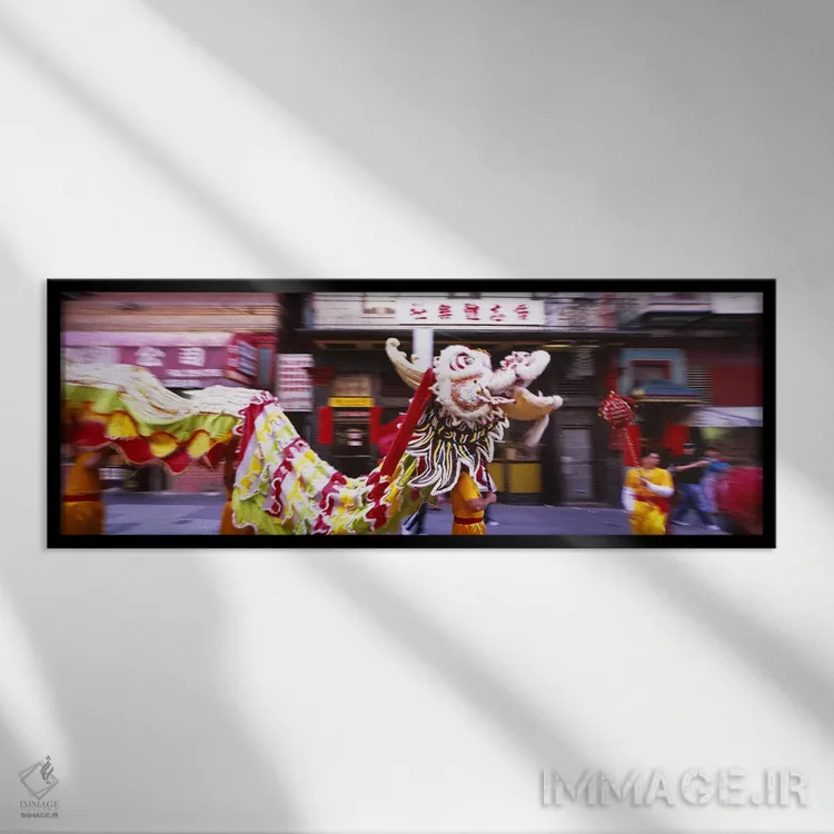 تابلو دکوراتیو Chinatown, San Francisco, California, USA,گروهی از افرا… اثر پانورامیک ایمجز - نمای قابدار مشکی