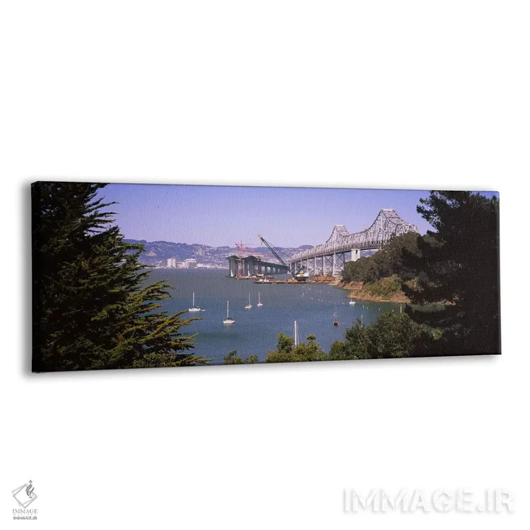 تابلو دکوراتیو Bay Bridge, Treasure Island, Oakland, San Francisco, Ca… اثر پانورامیک ایمجز - نمای پرسپکتیو محصول