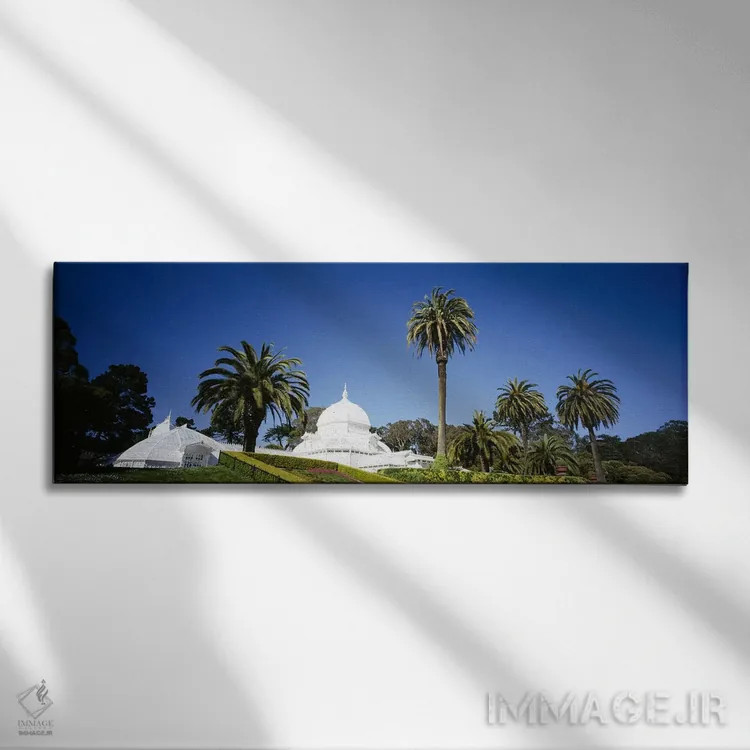 تابلو دکوراتیو Conservatory of Flowers, Golden Gate Park, San Francisc… اثر پانورامیک ایمجز - نمای روبهرو روی دیوار