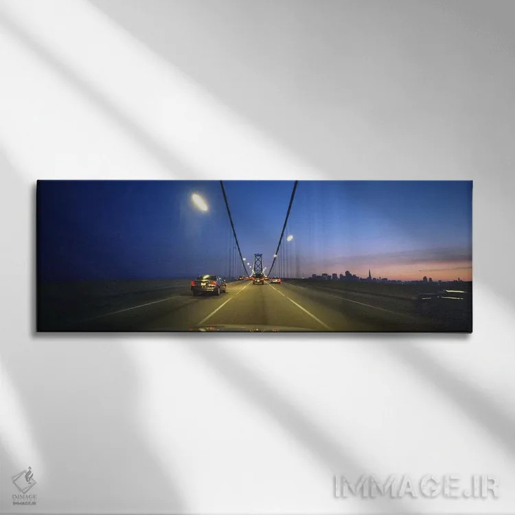 تابلو دکوراتیو Bay Bridge, San Francisco, California, USA,اتومبیل ها ر… اثر پانورامیک ایمجز - نمای روبهرو روی دیوار