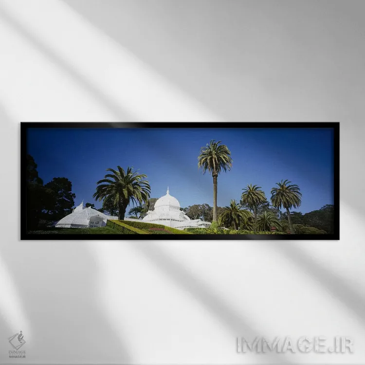 تابلو دکوراتیو Conservatory of Flowers, Golden Gate Park, San Francisc… اثر پانورامیک ایمجز - نمای قابدار مشکی
