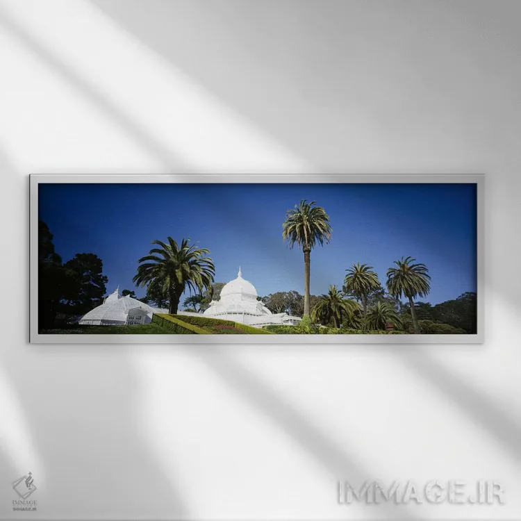 تابلو دکوراتیو Conservatory of Flowers, Golden Gate Park, San Francisc… اثر پانورامیک ایمجز - نمای قابدار سفید