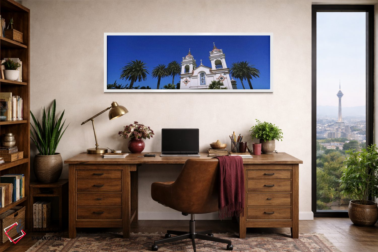 تابلو دکوراتیو Portuguese Cathedral, San Jose, Silicon Valley, Santa C… اثر پانورامیک ایمجز - D2W