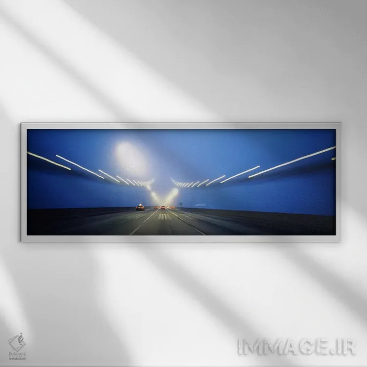 تابلو دکوراتیو Bay Bridge, San Francisco, California, USA #3,اتومبیل ه… اثر پانورامیک ایمجز - نمای قابدار سفید