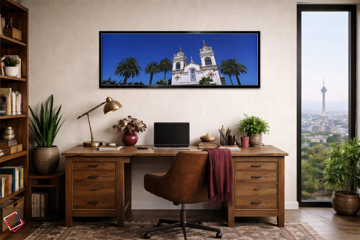 تابلو دکوراتیو Portuguese Cathedral, San Jose, Silicon Valley, Santa C… اثر پانورامیک ایمجز - D3B