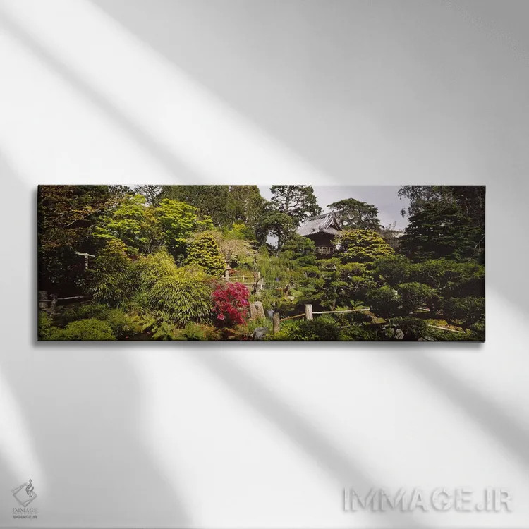 تابلو دکوراتیو Japanese Tea Garden, Golden Gate Park, San Francisco, C… اثر پانورامیک ایمجز - نمای روبهرو روی دیوار
