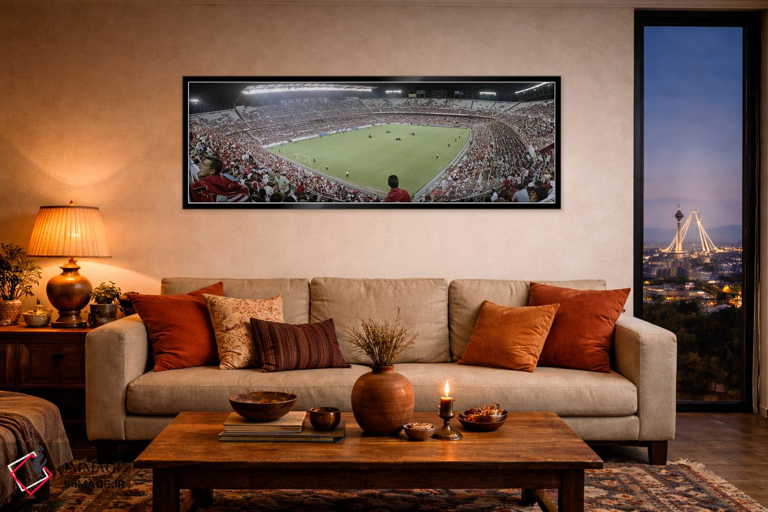 تابلو دکوراتیو Sevilla FC, Estadio Ramon Sanchez Pizjuan, Seville, Sev… اثر پانورامیک ایمجز - D5B