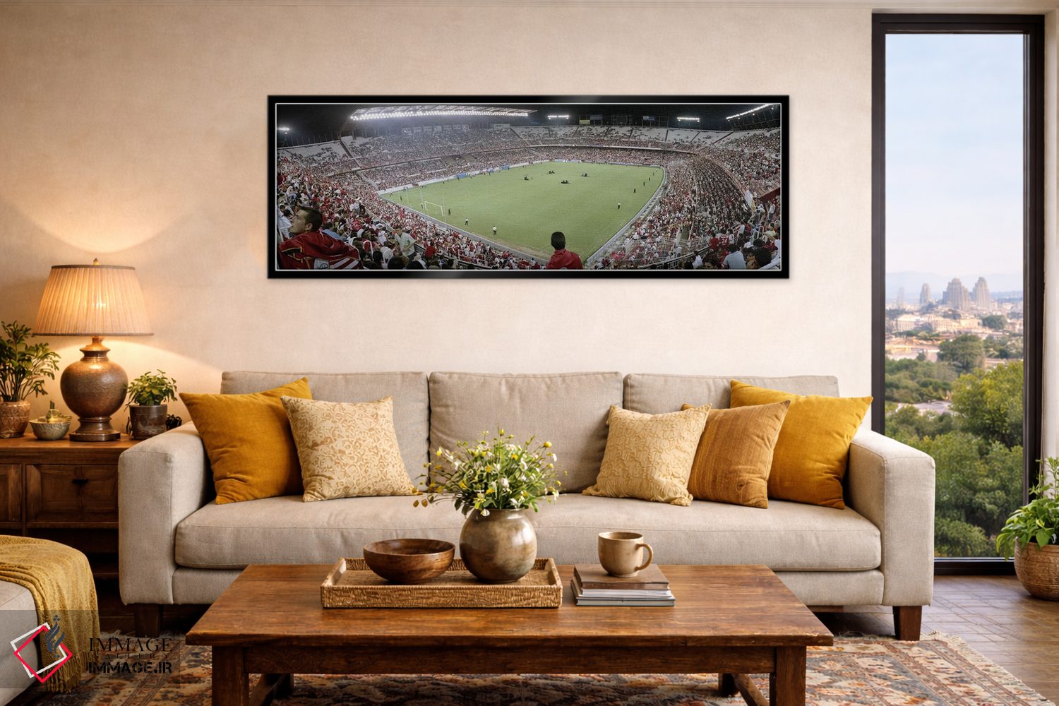 تابلو دکوراتیو Sevilla FC, Estadio Ramon Sanchez Pizjuan, Seville, Sev… اثر پانورامیک ایمجز - D6B