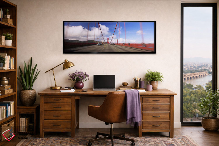 تابلو دکوراتیو Golden Gate Bridge, San Francisco, California, USA,اتوم… اثر پانورامیک ایمجز - D2B