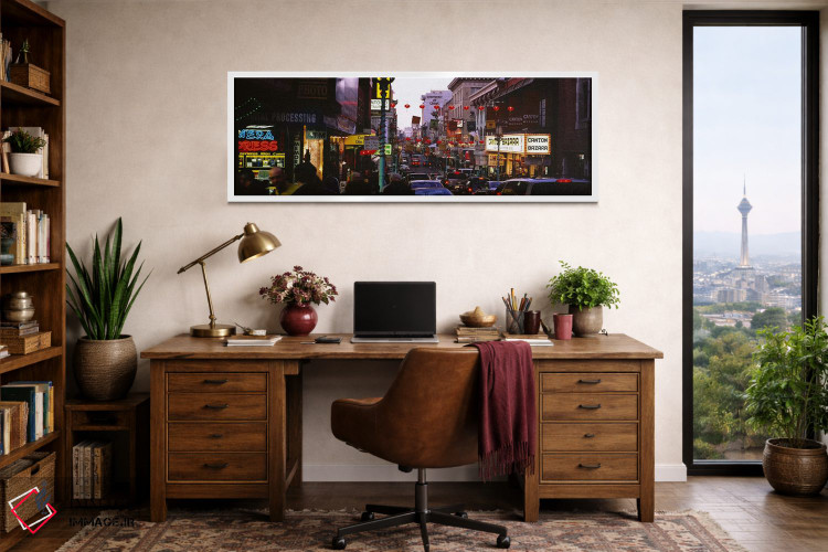 تابلو دکوراتیو Grant Avenue, Chinatown, San Francisco, California, USA… اثر پانورامیک ایمجز - D1W
