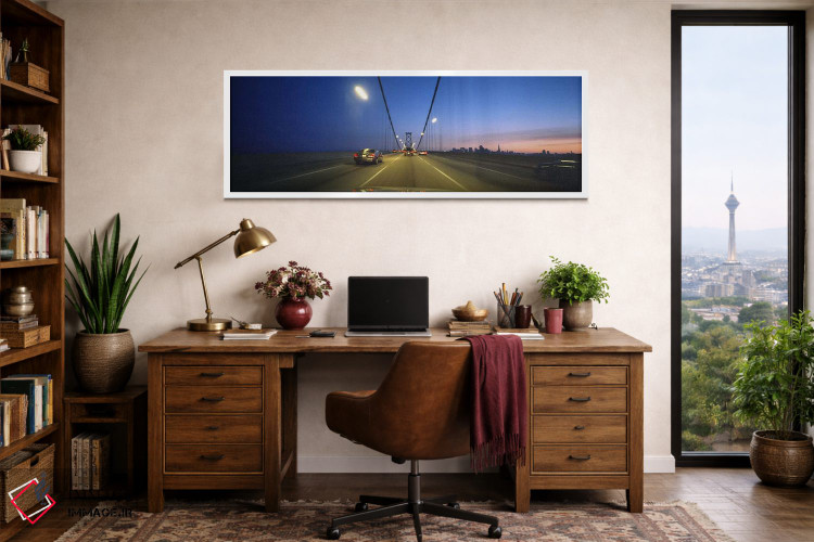 تابلو دکوراتیو Bay Bridge, San Francisco, California, USA,اتومبیل ها ر… اثر پانورامیک ایمجز - D1W