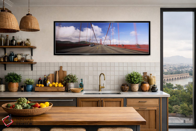 تابلو دکوراتیو Golden Gate Bridge, San Francisco, California, USA,اتوم… اثر پانورامیک ایمجز - D3B