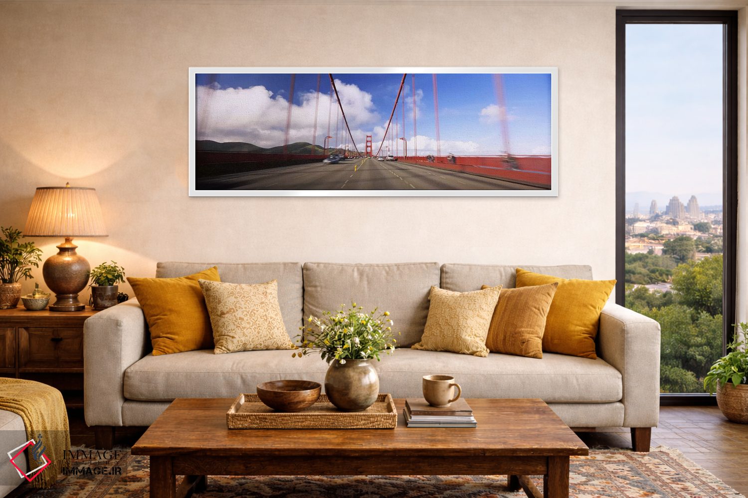 تابلو دکوراتیو Golden Gate Bridge, San Francisco, California, USA,اتوم… اثر پانورامیک ایمجز - D4W