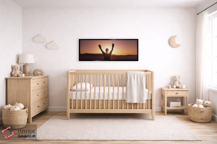 تابلو دکوراتیو Black Rock Desert, Nevada, USA,سیلوئت شخصی با دستکش بوک… اثر پانورامیک ایمجز - D6B