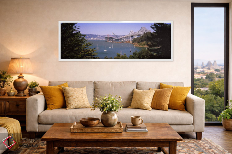 تابلو دکوراتیو Bay Bridge, Treasure Island, Oakland, San Francisco, Ca… اثر پانورامیک ایمجز - D4W