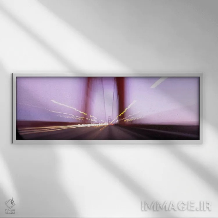 تابلو دکوراتیو Golden Gate Bridge, San Francisco, California, USA,تراف… اثر پانورامیک ایمجز - نمای قابدار سفید