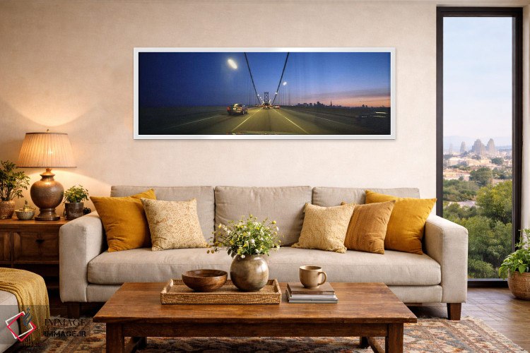 تابلو دکوراتیو Bay Bridge, San Francisco, California, USA,اتومبیل ها ر… اثر پانورامیک ایمجز - D4W