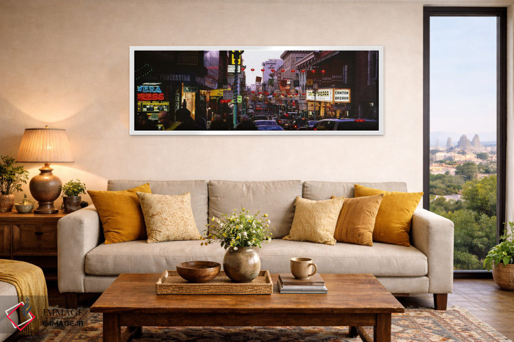 تابلو دکوراتیو Grant Avenue, Chinatown, San Francisco, California, USA… اثر پانورامیک ایمجز - D5W