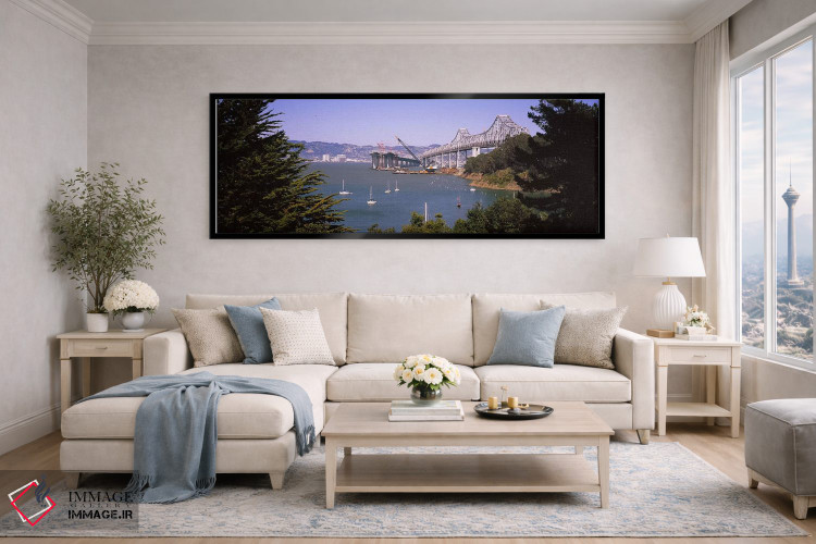تابلو دکوراتیو Bay Bridge, Treasure Island, Oakland, San Francisco, Ca… اثر پانورامیک ایمجز - D6B