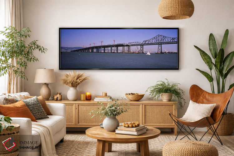 تابلو دکوراتیو Bay Bridge, Treasure Island, Oakland, San Francisco, Ca… اثر پانورامیک ایمجز - D4B