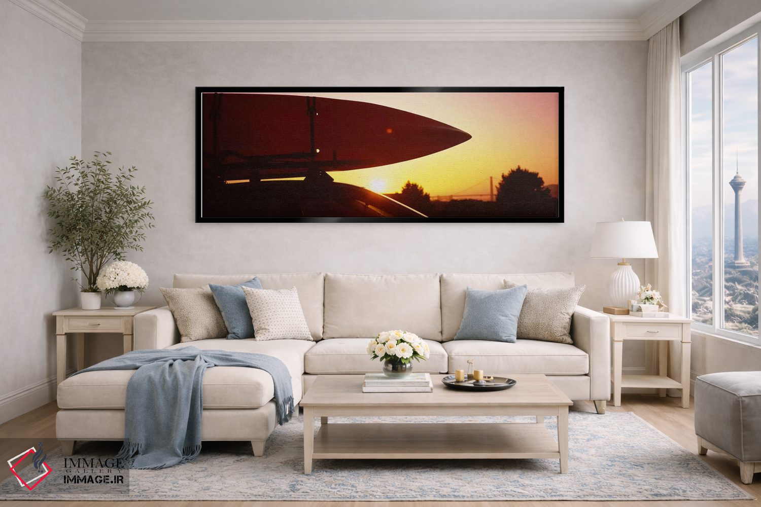 تابلو دکوراتیو San Francisco, California, USA,نمای نزدیک از یک کایاک ر… اثر پانورامیک ایمجز - D5B