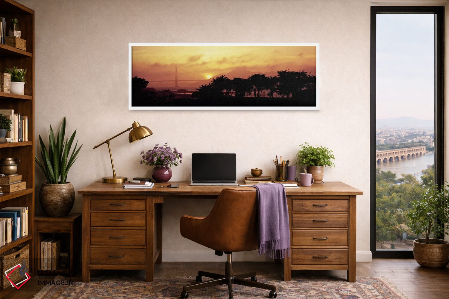 تابلو دکوراتیو Golden Gate Bridge, San Francisco, California, USA,سایه… اثر پانورامیک ایمجز - D1W