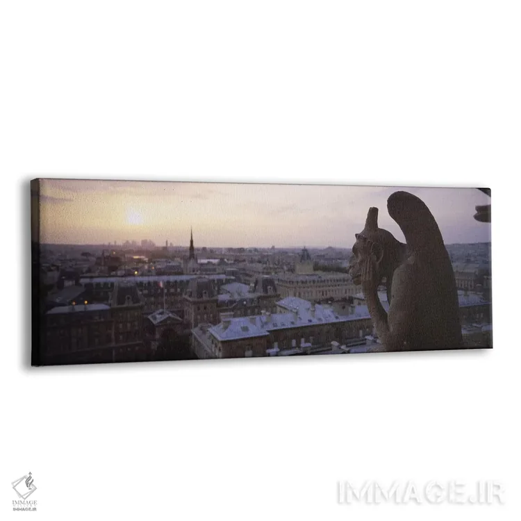 تابلو دکوراتیو Notre Dame, Paris, Ile-De-France, France,مجسمه کیمرا با… اثر پانورامیک ایمجز - نمای پرسپکتیو محصول