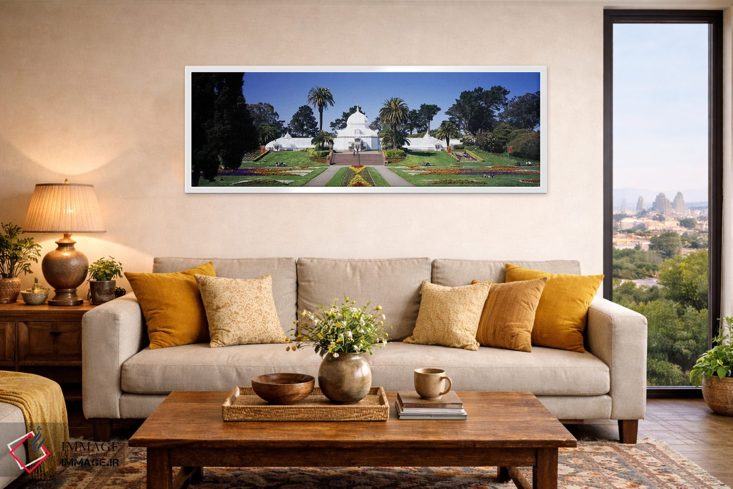 تابلو دکوراتیو Conservatory of Flowers, Golden Gate Park, San Francisc… اثر پانورامیک ایمجز - D5W