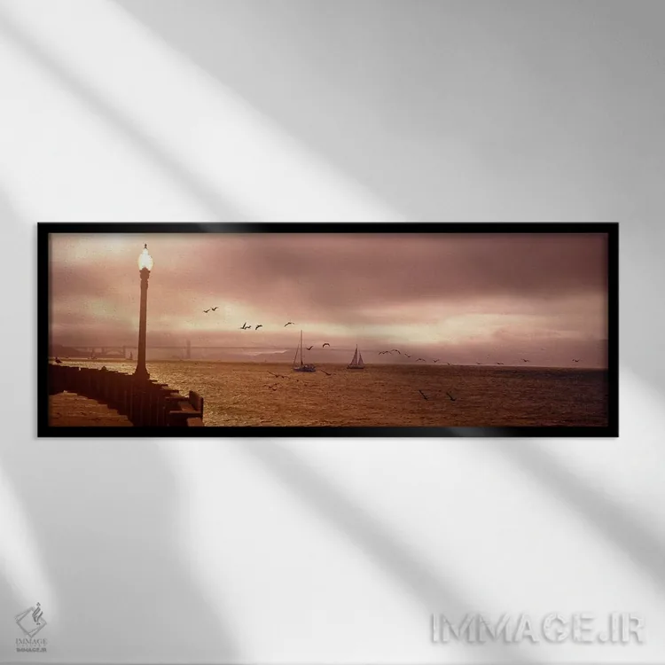 تابلو دکوراتیو San Francisco Bay, Golden Gate Bridge, San Francisco, C… اثر پانورامیک ایمجز - نمای قابدار مشکی