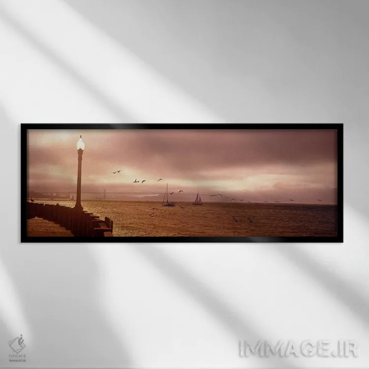 تابلو دکوراتیو San Francisco Bay, Golden Gate Bridge, San Francisco, C… اثر پانورامیک ایمجز - نمای قابدار مشکی