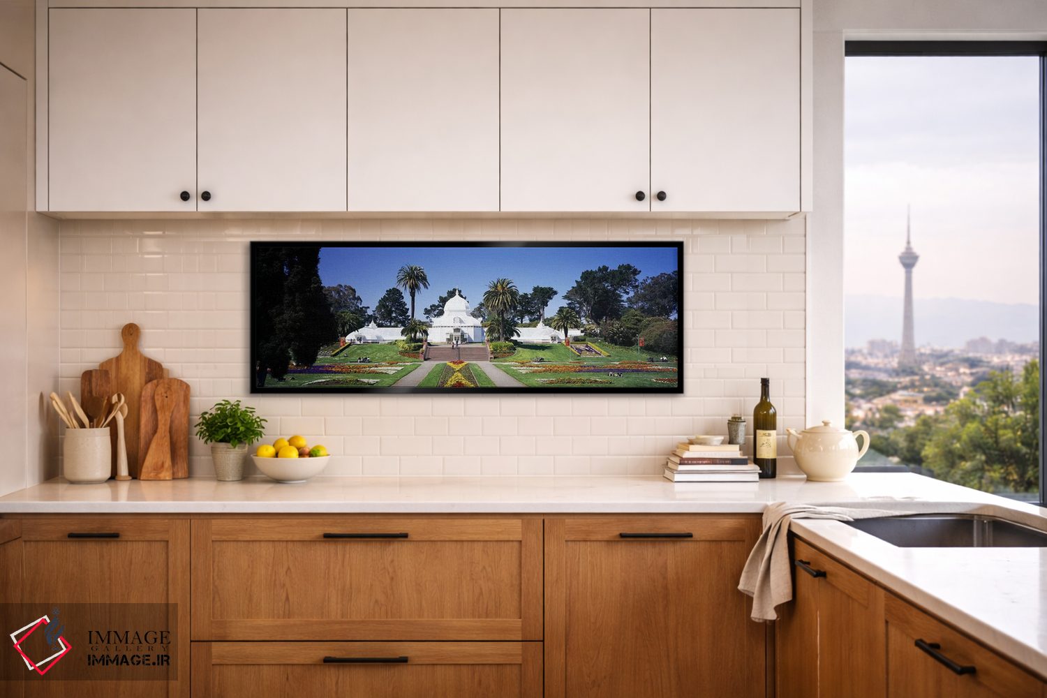 تابلو دکوراتیو Conservatory of Flowers, Golden Gate Park, San Francisc… اثر پانورامیک ایمجز - D6B