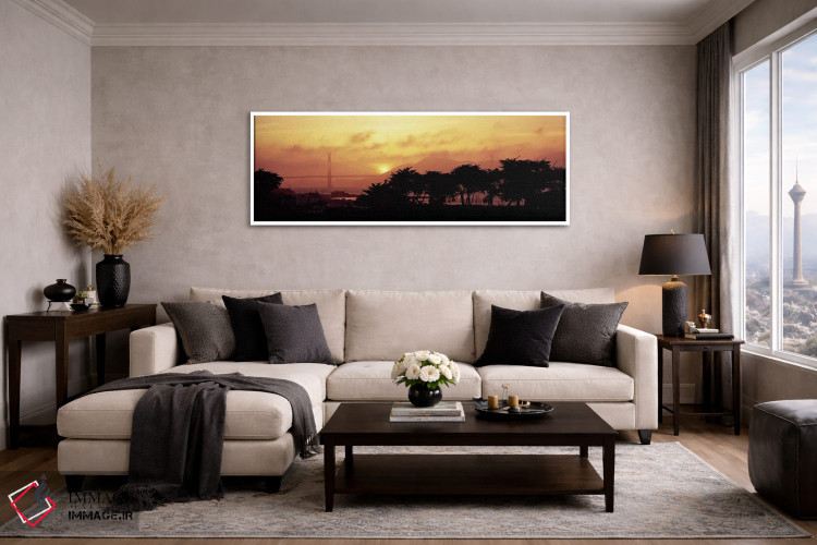 تابلو دکوراتیو Golden Gate Bridge, San Francisco, California, USA,سایه… اثر پانورامیک ایمجز - D4W