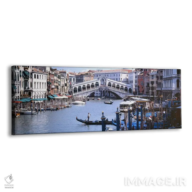 تابلو دکوراتیو Grand Canal, Venice, Veneto, Italy,پل ریالتو، گراند کان… اثر پانورامیک ایمجز - نمای پرسپکتیو محصول