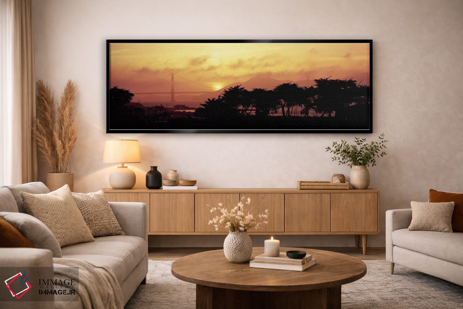 تابلو دکوراتیو Golden Gate Bridge, San Francisco, California, USA,سایه… اثر پانورامیک ایمجز - D5B