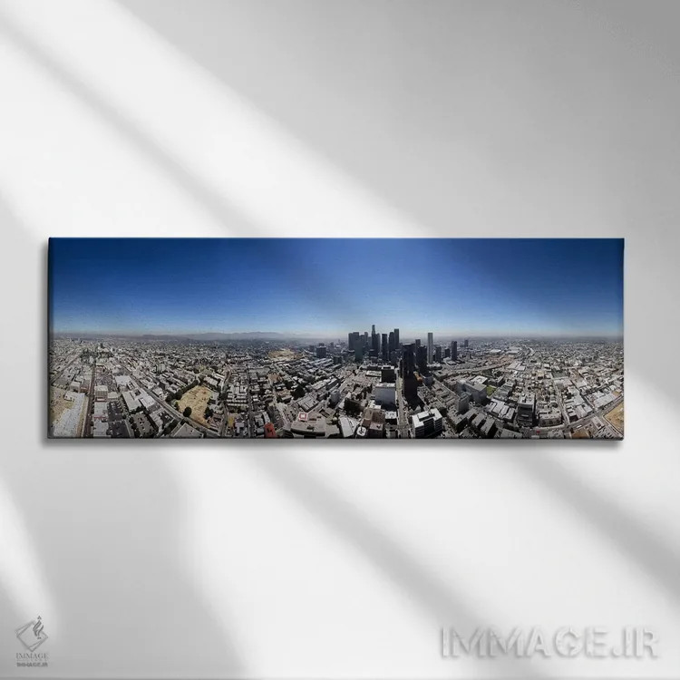 تابلو دکوراتیو Los Angeles County, California, USA,نمای ۳۶۰ درجه از شه… اثر پانورامیک ایمجز - نمای روبهرو روی دیوار